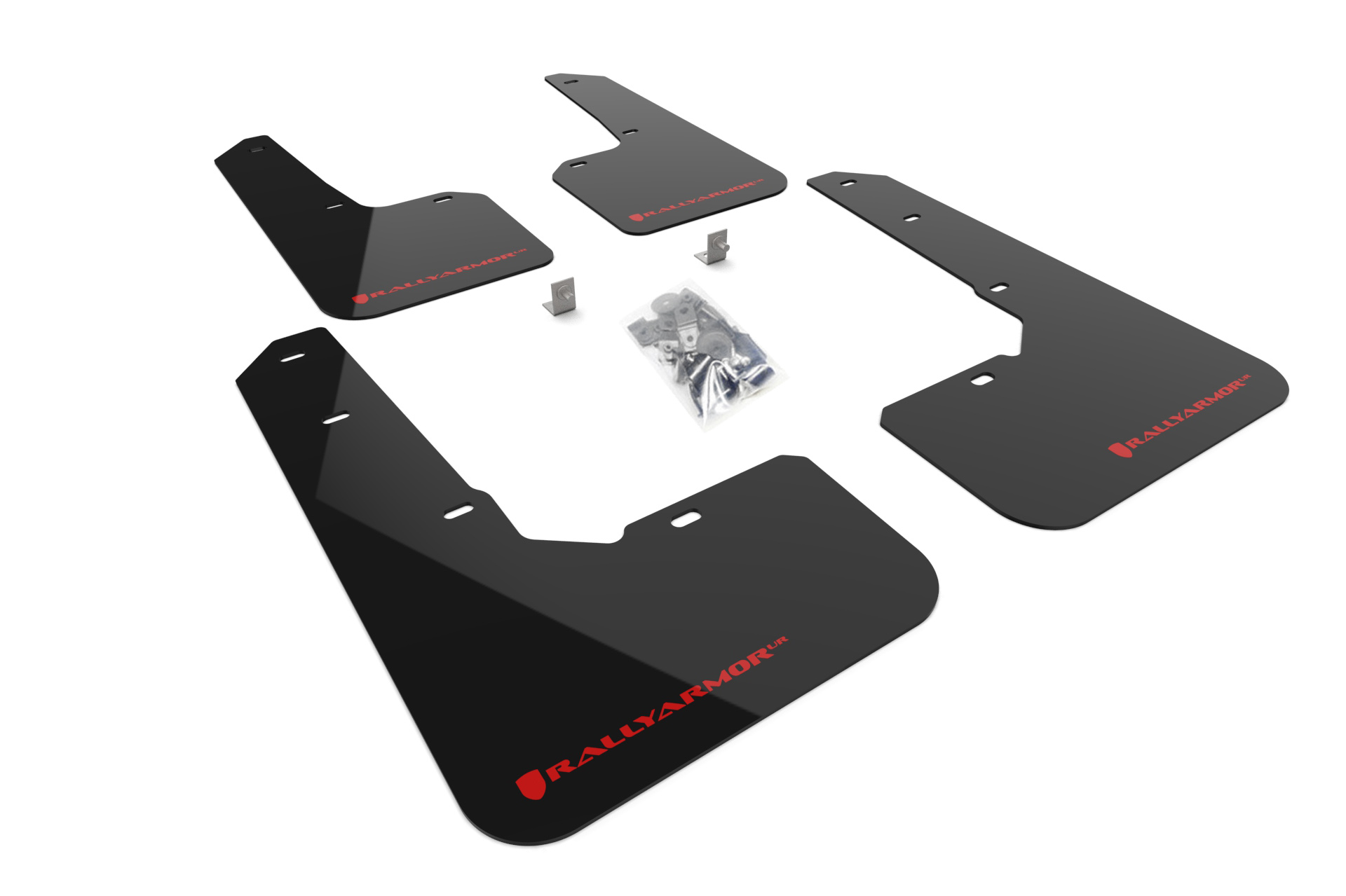 2022-25 Subaru Outback Wilderness Black Mud Flap Red Logo