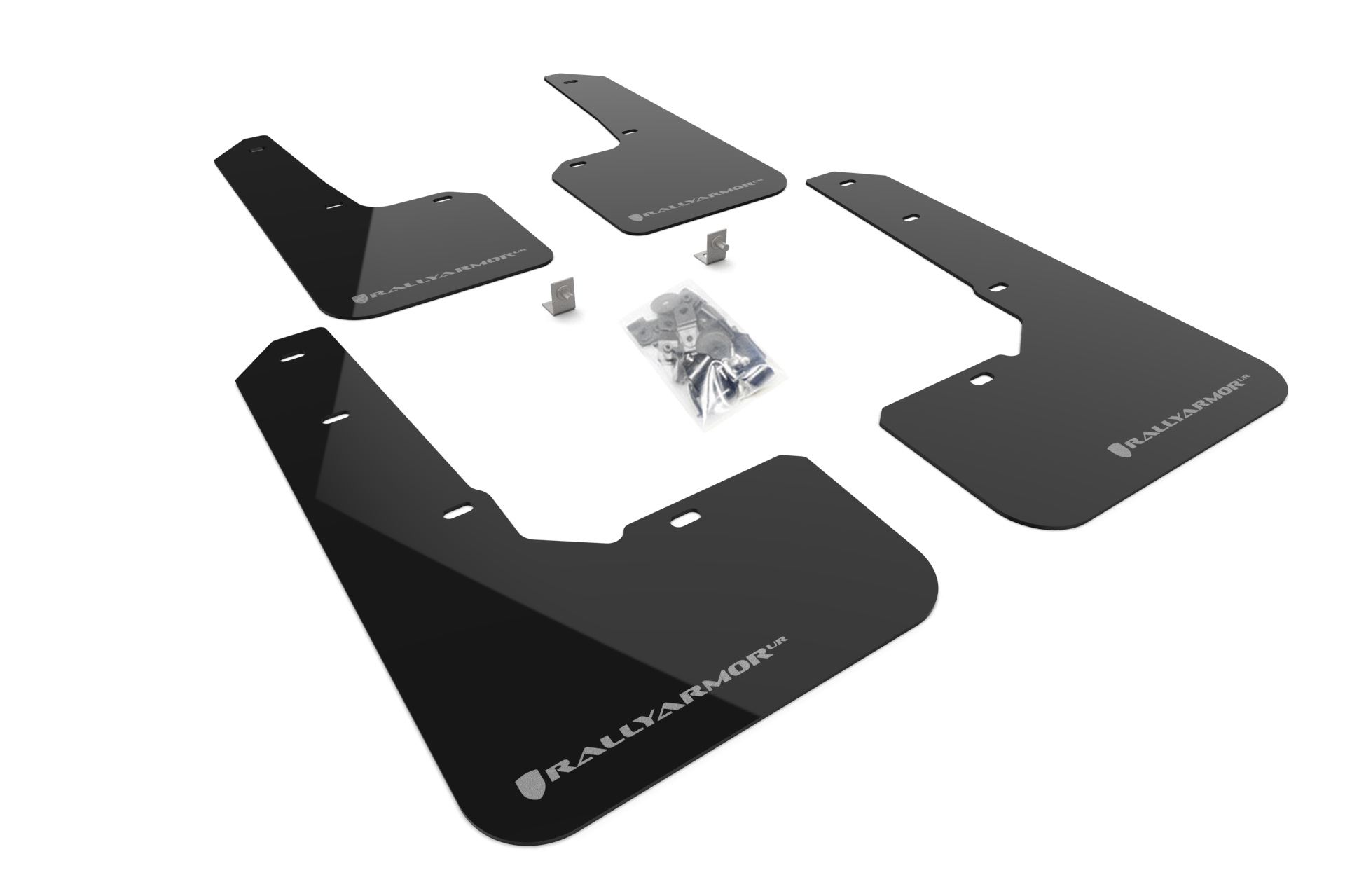 2022-25 Subaru Outback Wilderness Black Mud Flap Silver Logo