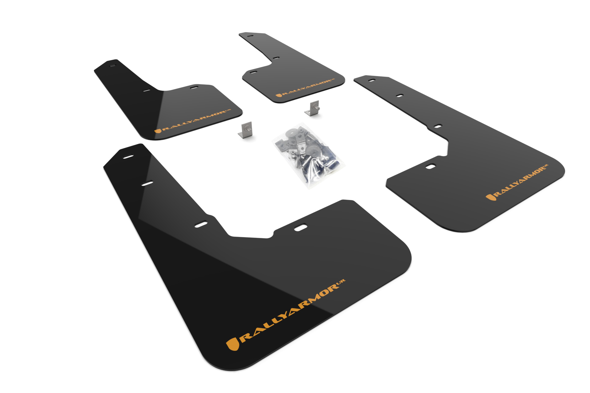 2022-25 Subaru Outback Wilderness Black Mud Flap Wild Orange Logo
