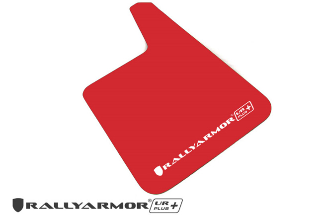 Rally Armor MF9-UR-RD/WH Red, White Mud Flap with Logo (2004-2009  Mazda3/Speed UR) 並行輸入品