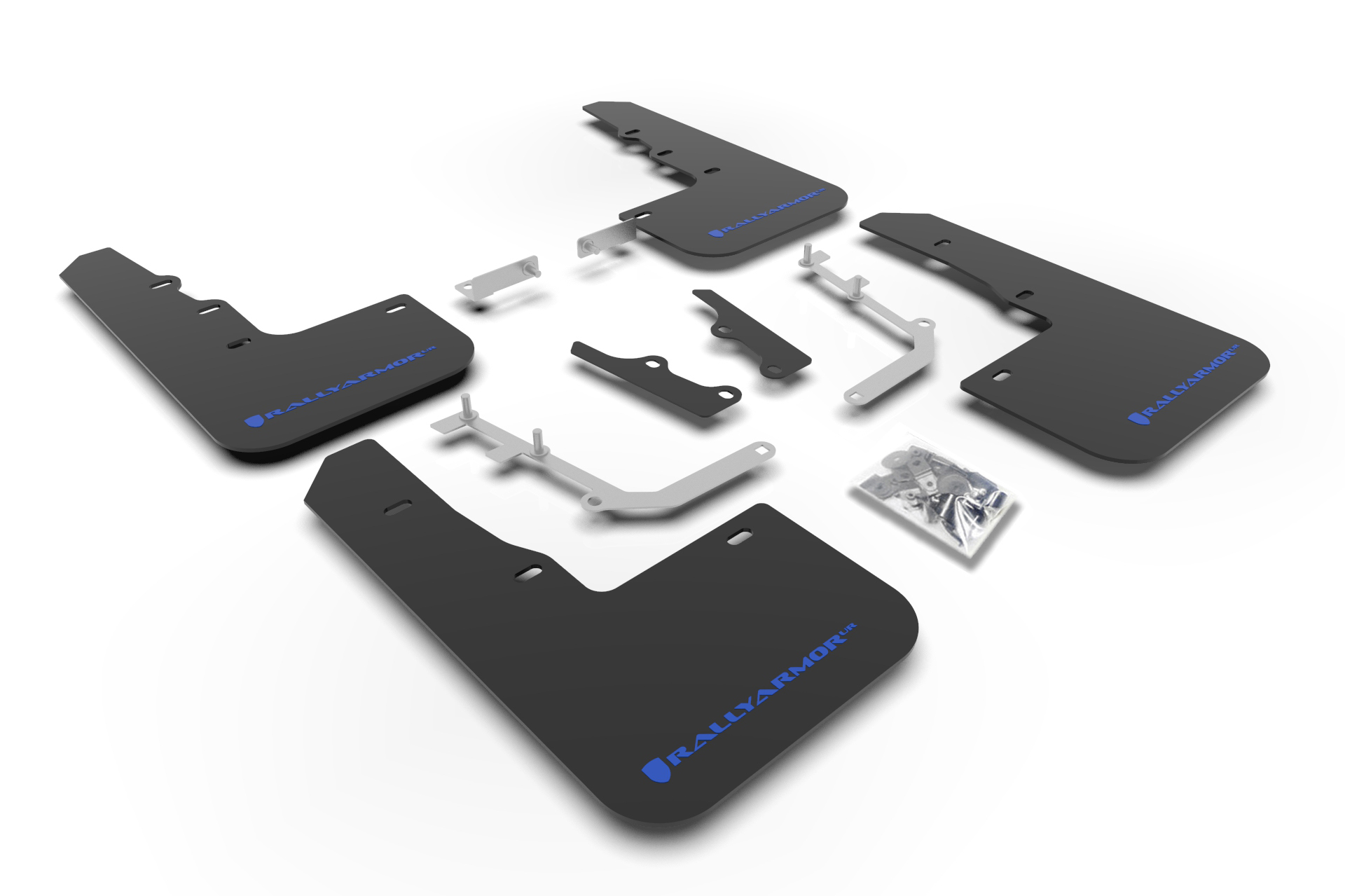 2020-25 Hyundai Venue Black Mud Flap Blue Logo