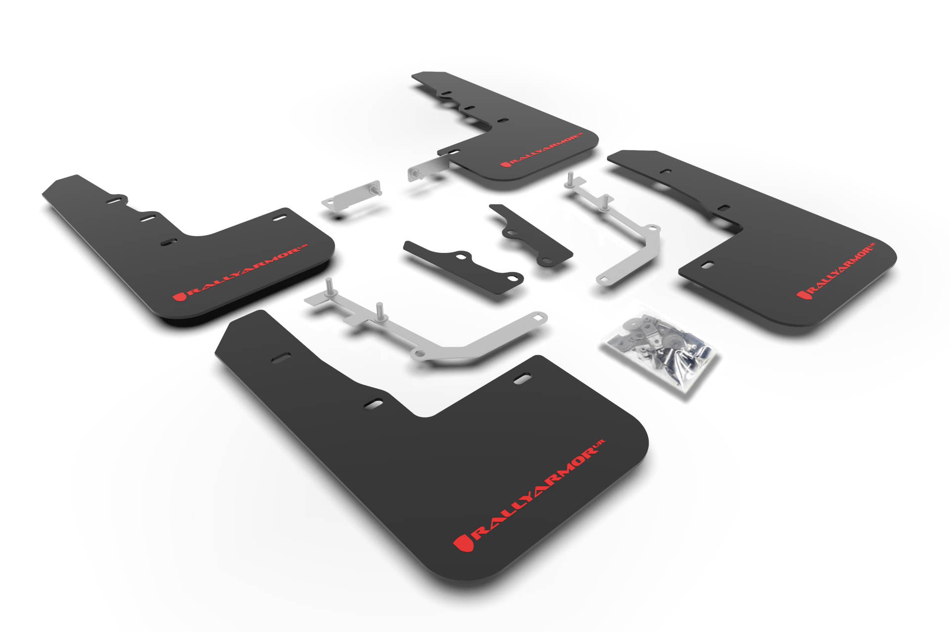 2020-25 Hyundai Venue Black Mud Flap Red Logo